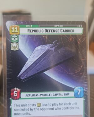 Star Wars Unlimited Republic Defense Carrier (Hyperspace) (369) Twilight of the republic