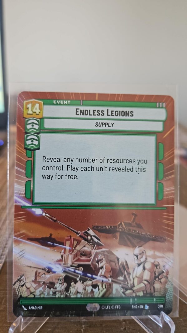 Endless Legions Hyperspace Legendary Shadows of Galaxy Star Wars Unlimited