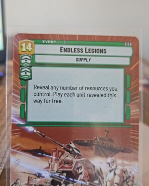 Endless Legions Hyperspace Legendary Shadows of Galaxy Star Wars Unlimited