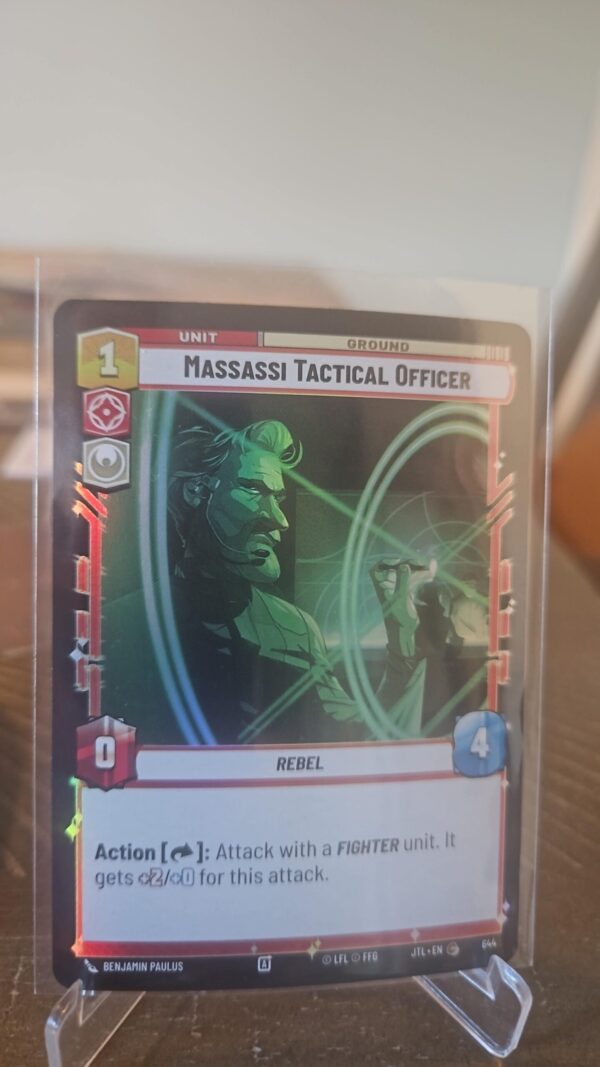 Star Wars Unlimited Jump To Light speed Foil Card #644 Massassi Tactical Officer