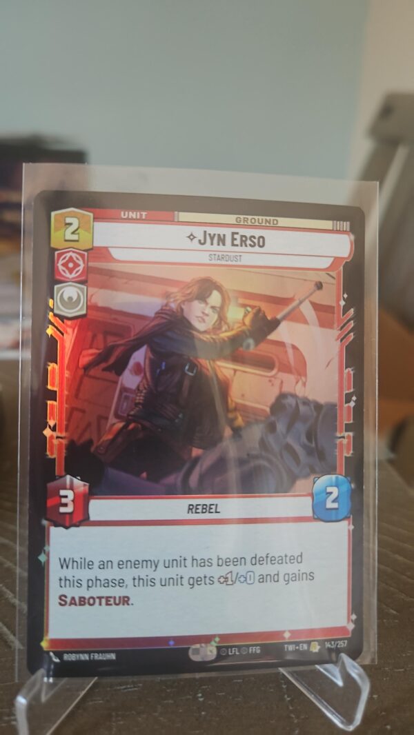 Jyn Erso - Stardust 143/257 Rare Foil Twilight Of The Republic