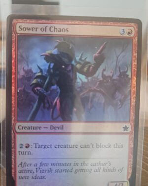 MTG Magic the Gathering Sower of Chaos (95/789) Foundations foil