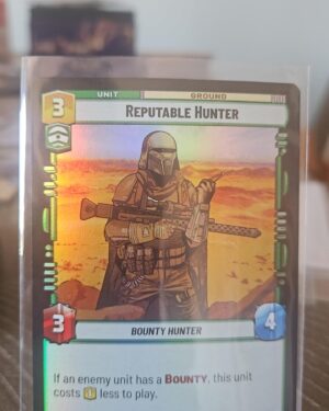 Reputable Hunter #117 Foil Star Wars Unlimited Shadows Of The Galaxy