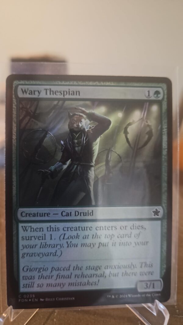 Wary Thespian - 235 - Foil - Foundations - NM - MTG Magic the Gathering