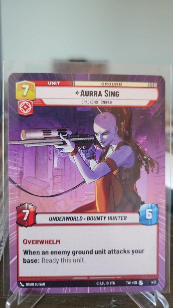 Aurra Sing - Crackshot Sniper - Hyperspace #433 Star Wars Unlimited Twilight of the old republic