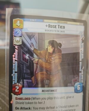 Rose Tico Dedicated to the Cause Foil Star Wars TCG card
