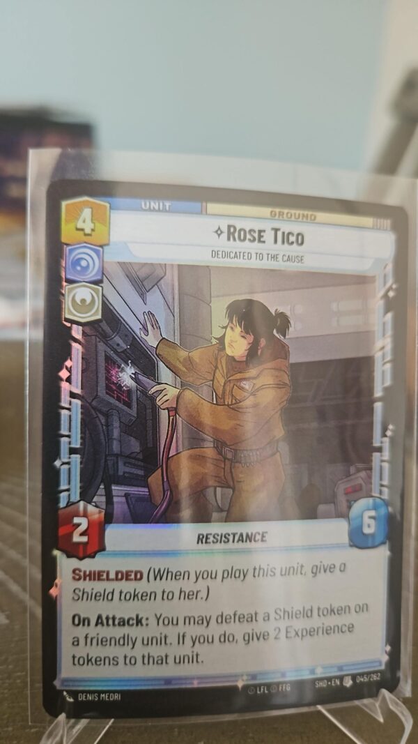 Rose Tico Dedicated to the Cause (Star Wars Unlimited) Foil Shadows of the galaxy