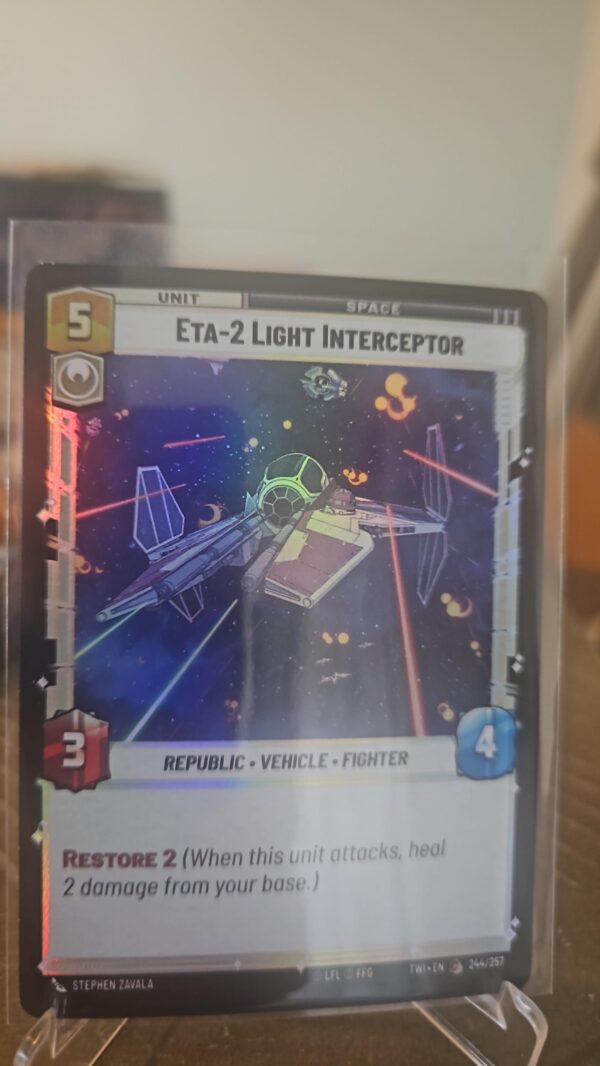 Star wars unlimited Twilight of the republic foil eta-2 Light interceptor #244/257