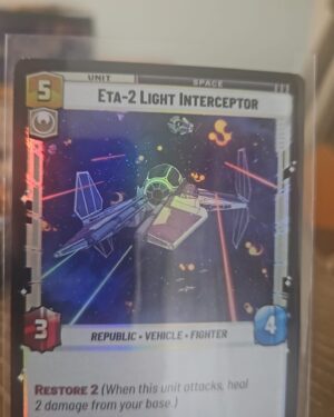 Star wars unlimited Twilight of the republic foil eta-2 Light interceptor #244/257