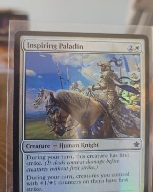 MTG Magic the Gathering Inspiring Paladin #18/789 Foundations FOIL