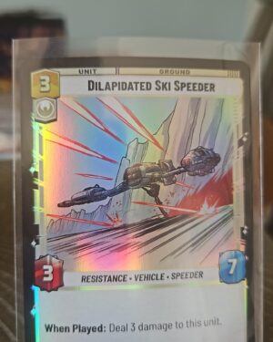 Star Wars Unlimited Jump To Lightspeed Foil Card #746 Dilapidated Ski Speeder