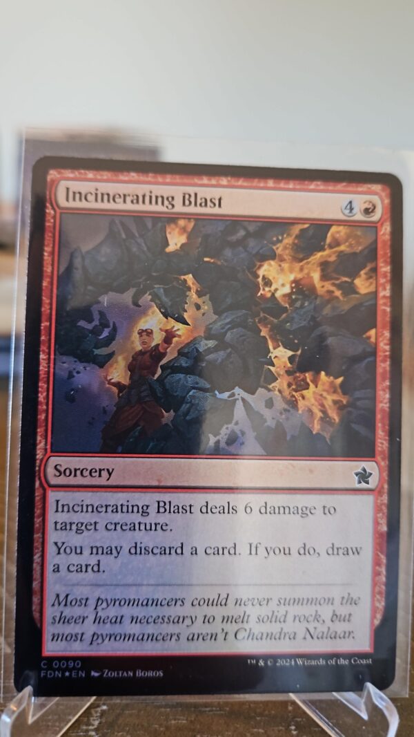 MTG Magic the Gathering foil Incinerating Blast (90/763) Foundations