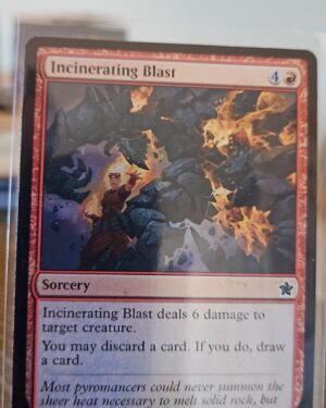 MTG Magic the Gathering foil Incinerating Blast (90/763) Foundations