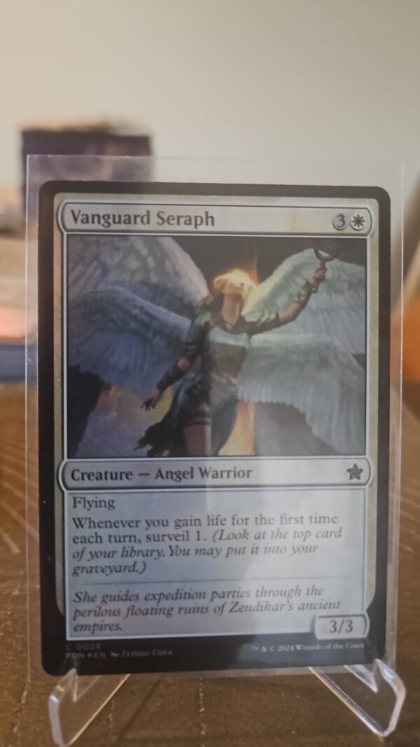 Vanguard Seraph #28 Foil NM Foundations FDN Magic The Gathering MTG