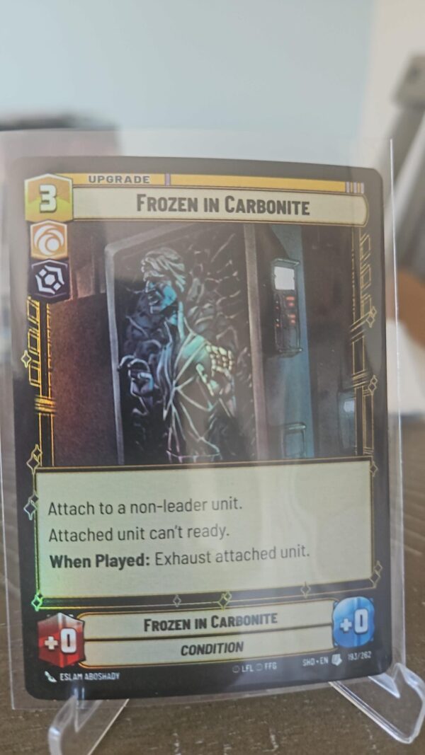 Star Wars Unlimited Shadows of the Galaxy #462 Frozen in Carbonite foil