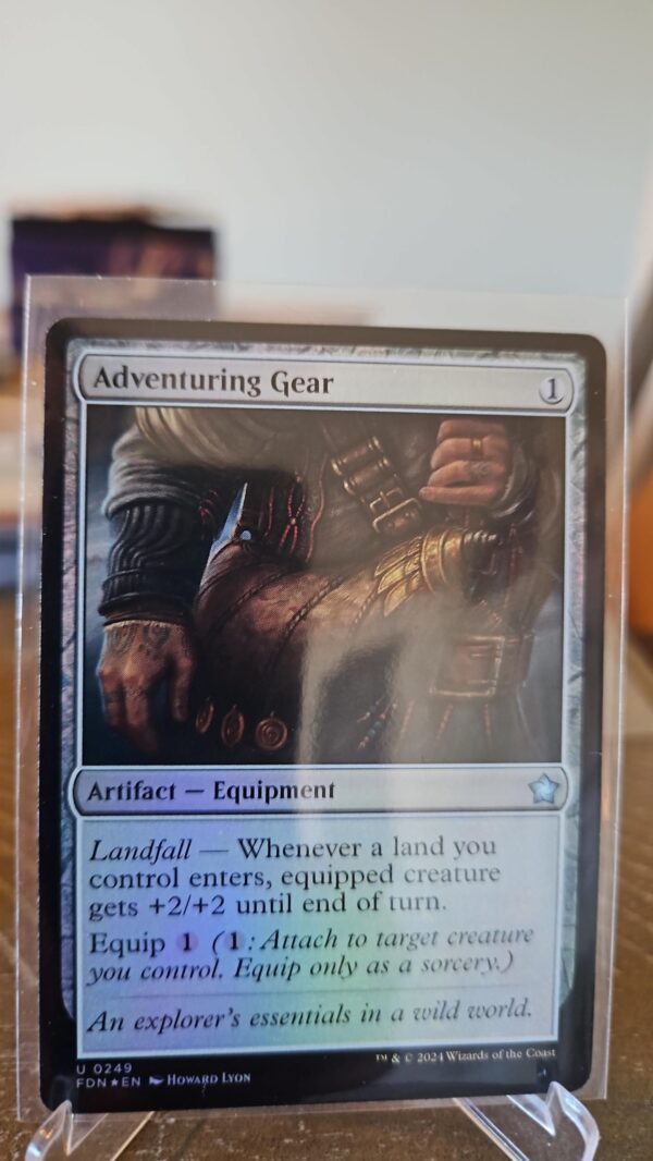 Adventuring Gear #249 Foil Foundations Magic The Gathering MTG