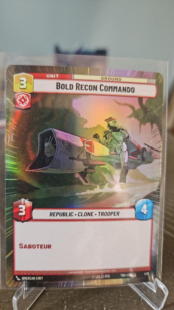 Bold Recon Commando Hyperspace Foil Twilight of the Republic Star Wars Unlimited