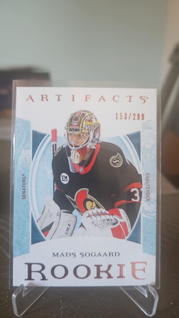 2022-23 Artifacts Hockey Copper #177 Mads Sogaard Rookie /299