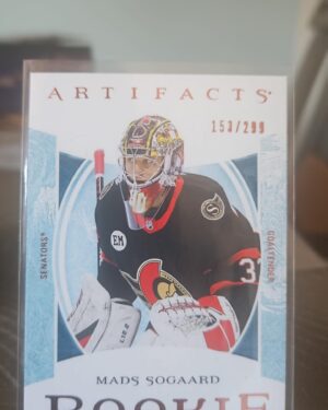 Mads Sogaard, Artifacts Copper Rookie, 2022-23, Upper Deck, #177, /299, Ottawa Senators