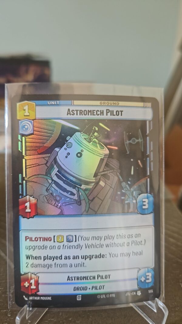 2025 Star Wars Unlimited - Jump to Lightspeed Foil Astromech Pilot #555