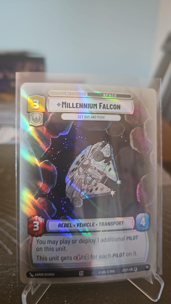 star wars unlimited foil Weekly Play Promo Millennium Falcon Jump To Lightspeed 39