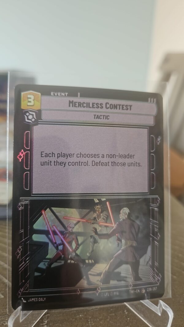 Merciless Contest - Foil #238/257 Star Wars Unlimited Twilight of the Republic