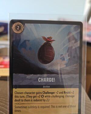 Disney Lorcana CHARGE! 198/204 Cold Foil Rise of the Floodborn
