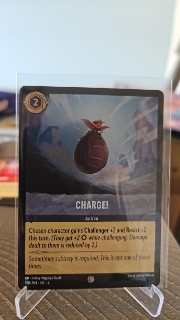 Disney Lorcana CHARGE! 198/204 Cold Foil Rise of the Floodborn