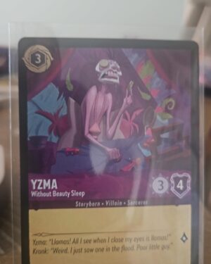 Disney Lorcana Yzma Without Beauty Sleep 61/204 Cold Foil collectible card from Rise of the Floodborn set