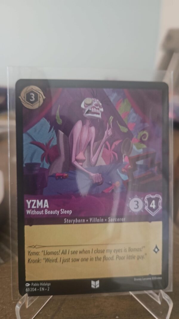 Disney Lorcana Yzma Without Beauty Sleep 61/204 Cold Foil Rise Of The Floodborn