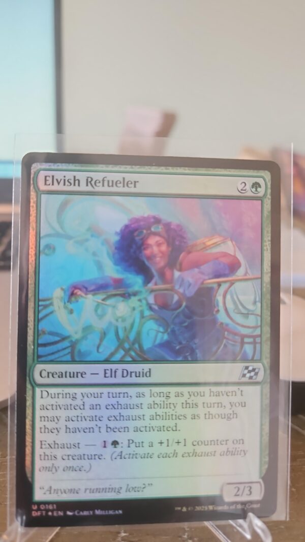MTG Magic the Gathering Elvish Refueler (161/568) Aetherdrift NM FOIL
