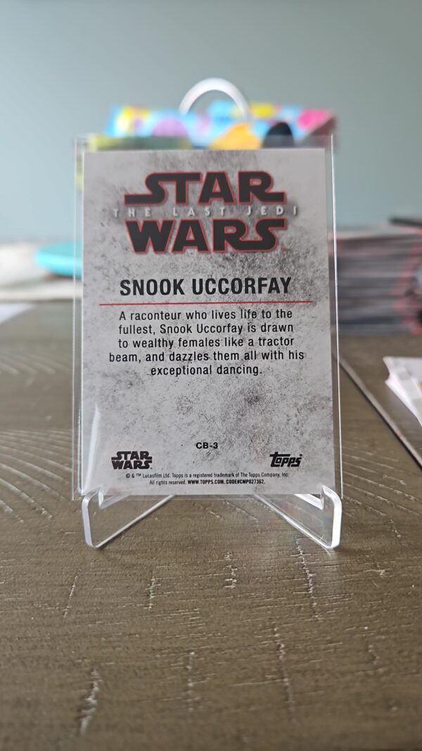 2018 Star Wars: The Last Jedi Series II Patron of Canto Bight Snook Uccorfay #cb-3 - Image 2