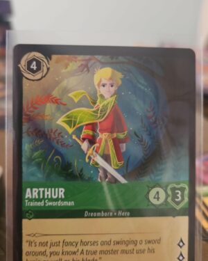 Arthur Trained Swordsman 69/204 Rise of the Floodborn common Emerald character non-foil NM