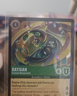 Ratigan Criminal Mastermind Common Cold Foil card #91 from the 2023 Rise of the Floodborn set in Disney Lorcana TCG