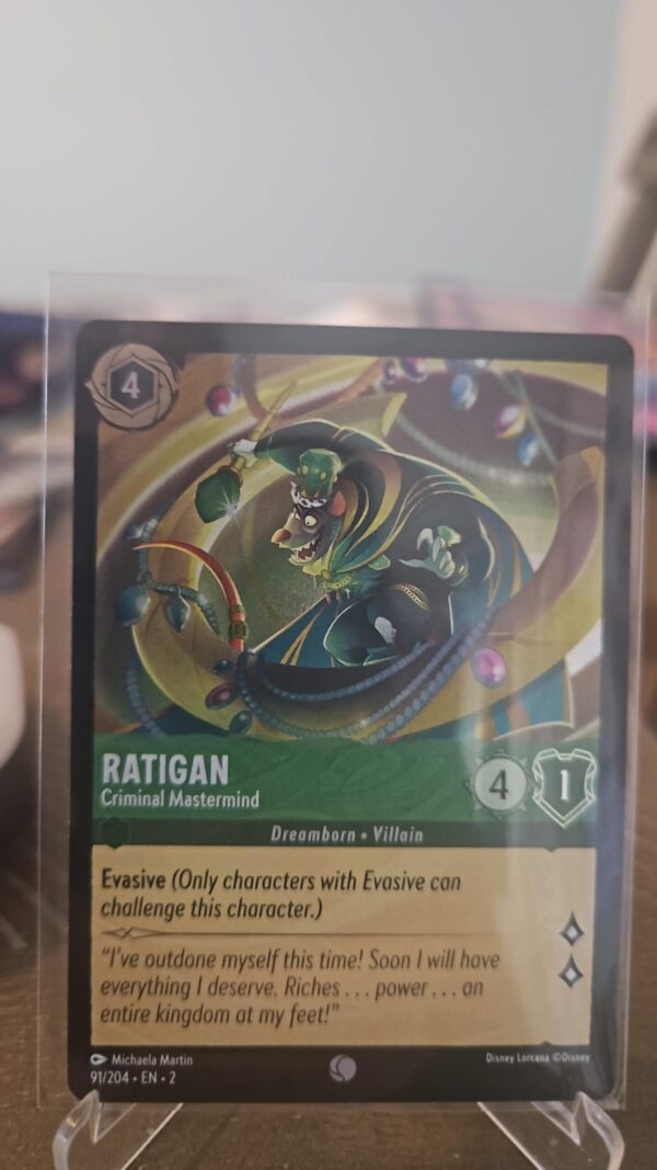Ratigan 91/204 Disney Lorcana Rise of the Floodborn Common Cold Foil Card