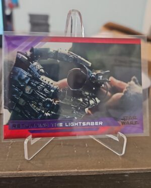 2018 Topps Star Wars: The Last Jedi Series II Purple Rey Luke Skywalker #13 Raw NM