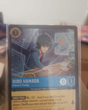Disney Lorcana Hiro Hamada Robotics Prodigy 145/204 Azurite Sea uncommon cold foil card
