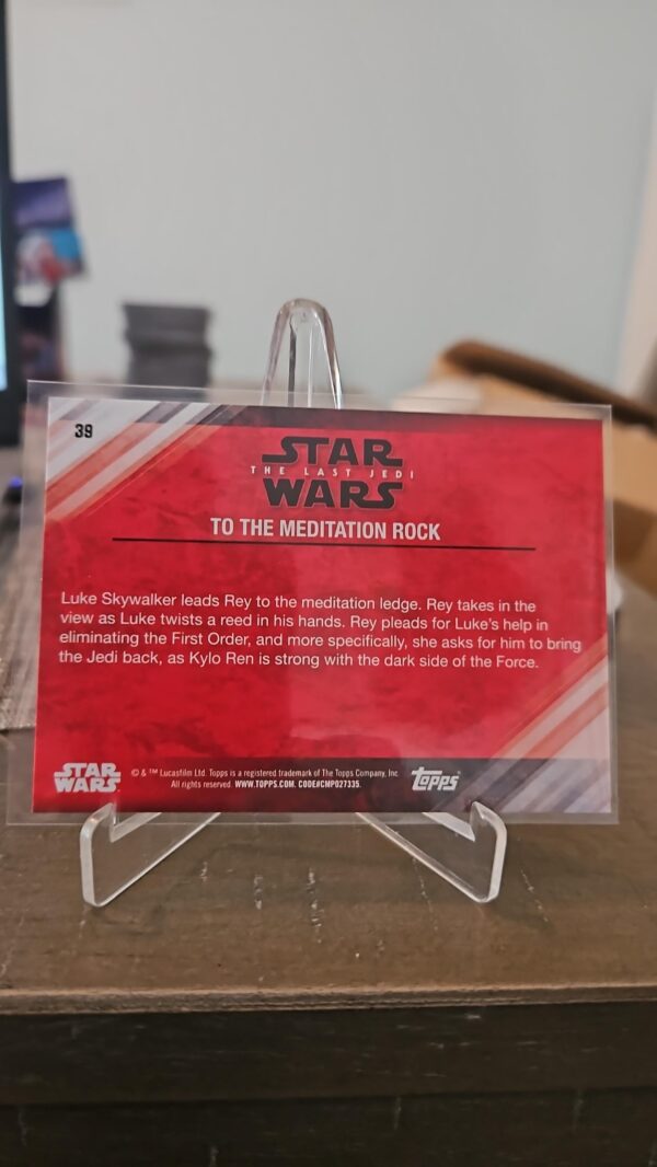 2018 Star Wars: The Last Jedi Series II purple to the meditation rock #39 - Image 2