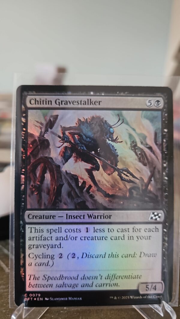 MTG Magic the Gathering Chitin Gravestalker (79/579) Aetherdrift foil