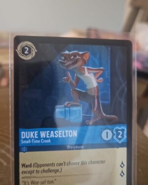 Duke Weaselton Small-Time Crook 146/204 Rise of the Floodborn common sapphire character non-foil cost 2 strength 1 willpower 2 lore 1