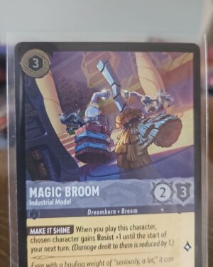 Magic Broom Industrial Model 188/204 cold foil Lorcana card near mint