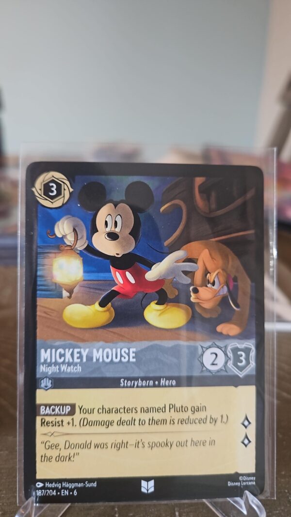 Mickey Mouse 187/204 Disney Lorcana Azurite Sea Regular Uncommon Card NM