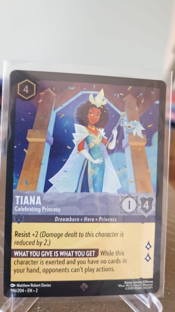 Tiana - Celebrating Princess - Disney Lorcana Rise of the Floodborn - COLD FOIL