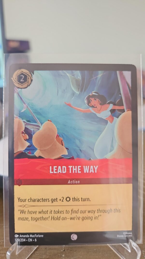 Lead the Way 129/204 Disney Lorcana Azurite Sea Common Cold Foil Card NM