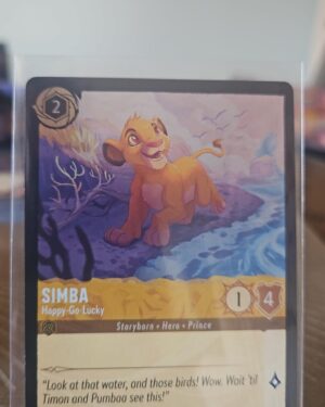 Simba – Happy-Go-Lucky 5/204 Azurite Sea Cold Foil Disney Lorcana Uncommon