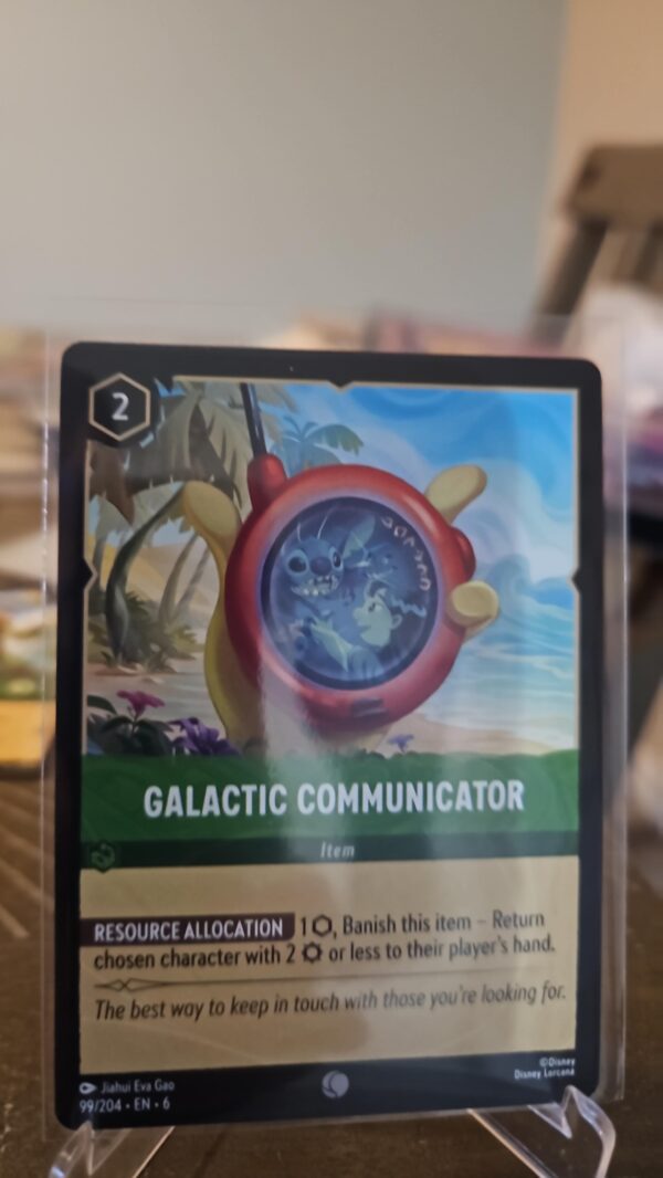Galactic Communicator 99/204 Disney Lorcana Azurite Sea Regular Common Card NM