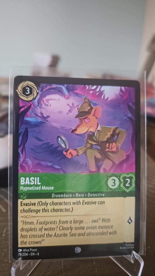 Basil 79/204 Disney Lorcana Azurite Sea Common Cold Foil Card NM