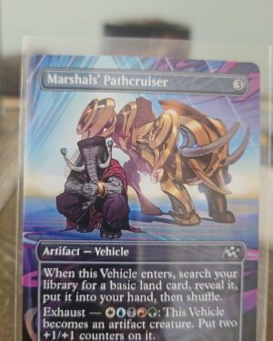 Magic the gathering english card Aetherdrift borderless Marshals pathecruiser #330