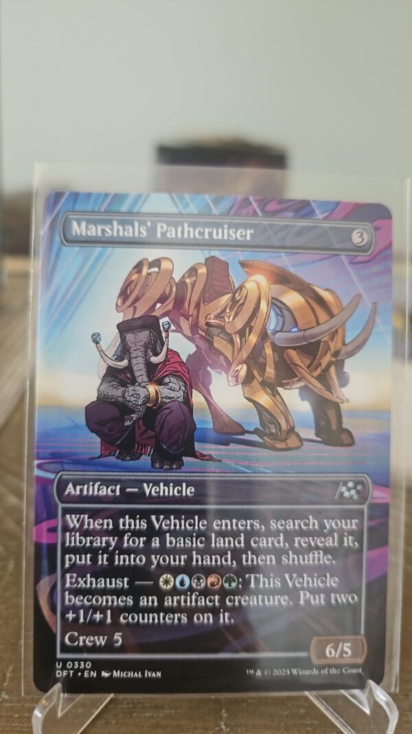 Magic the gathering english card Aetherdrift borderless Marshals pathecruiser #330