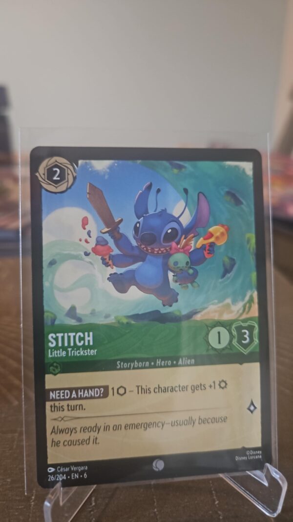 Stitch 26/204 Disney Lorcana Azurite Sea Regular Common Card NM
